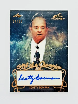 2022 Leaf Art of Hockey Scotty Bowman Auto /35 Art of a Champion - Image 1 of 4