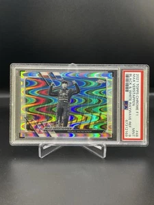 2021 Topps Chrome Max Verstappen #48 Black and White Raywave Refractor PSA 9 - Picture 1 of 2