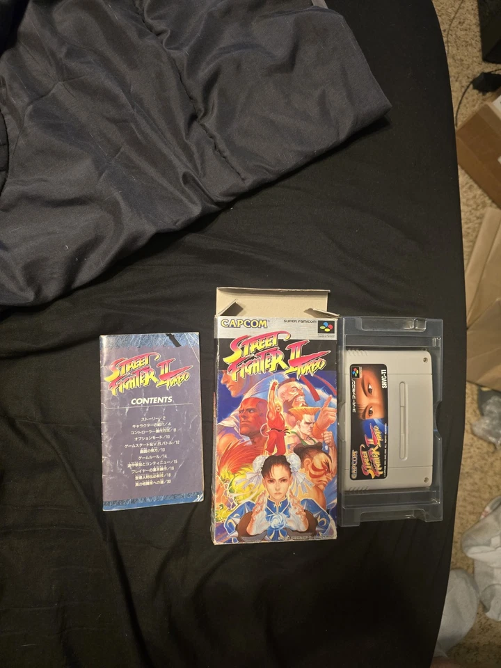 Nintendo Super Famicom SFC Street Fighter II Turbo Completo CIB Importación Japonesa Foto 1 de 1