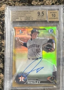 Forrest Whitley 2016 Bowman Chrome First Autograph Gold Rookie BGS 9.5 - Picture 1 of 1