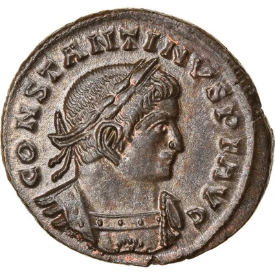 [#866103] Coin, Constantine I, Nummus, 321-322, Lyon, MS, Copper, RIC:128 - Image 1 of 2