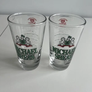Michael Shea's Brewmasters Clear Lager Glass Set Of 2 - Picture 1 of 6