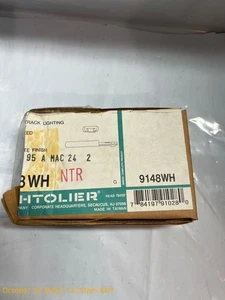 Philips 9148WH Lightolier Radius Live End Feed Matte White - Picture 1 of 2