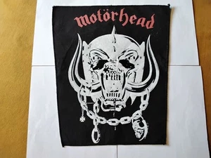 MOTÖRHEAD BACKPATCH Original 80er Vintage Rückenaufnäher Patch 35x31x24cm Metal - Foto 1 di 5
