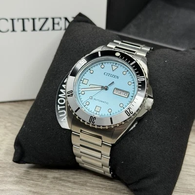 NUEVO✅AUTOMÁTICO✅ Reloj para hombre Citizen Day Fecha esfera azul acero NH7530-52L $675 Foto 1 de 4