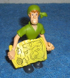 HANNA BARBERA SCOOBY DOO SHAGGY PIRATENSCHATZKARTE 2,75" SPIELZEUGFIGUR KUCHENAUFLEGER - Bild 1 von 1