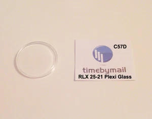 For ROLEX 6263 Plexi-Glass Plastic Watch Crystal Replacement 25-21 New Part C57D - Picture 1 of 1