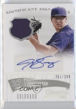 2014 Classics Significant Signatures Materials Silver Jerseys /299 Jon Gray Auto