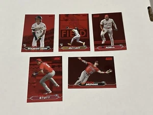2024 Topps Stadium Club Red Foil Lot Soderstrom, Butler, Adell, Stott, Moniak - Bild 1 von 6