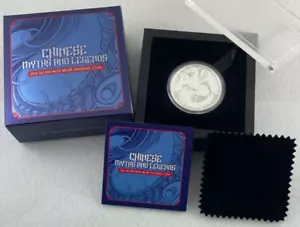 2022 Australia Chinese Myths & Legends PHOENIX 2oz Silver High Relief Coin - Foto 1 di 6