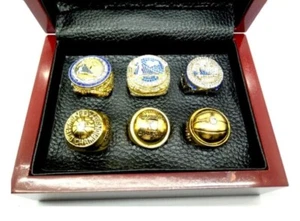 Golden State Warriors Championship Ring 6 Piece Display Set (Steph Curry) - Picture 1 of 1