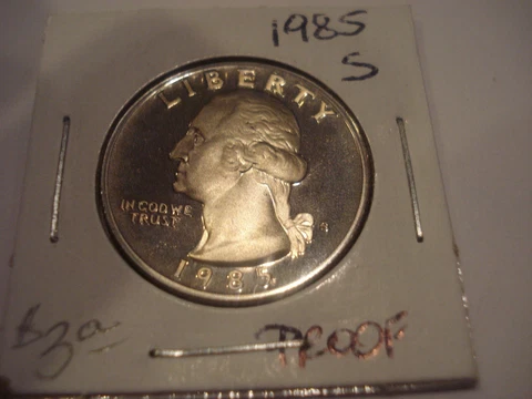 1985-S- WASHINGTON QUARTER-PROOF Cover