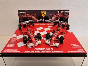 2 CAR SET 1:43 HOT WHEELS FERRARI 248 F1 SCHUMACHER MASSA 2006 MARLBORO - Picture 1 of 7