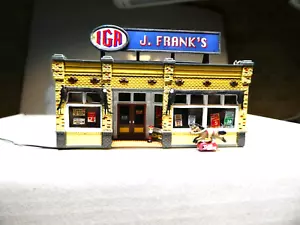 N SCALE WOOLAND SCENICS ~ Built ~ J. Frank's Grocery ~ Lighted BR4941 " USED" - Picture 1 of 6