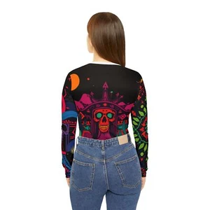 Women's Long Sleeve V-neck Shirt  - Picture 1 of 5