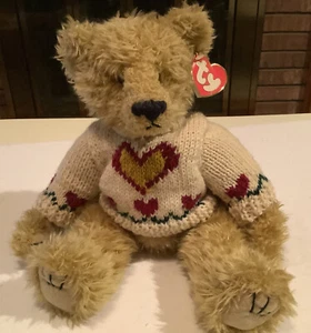 1993 Ty Beanie Babies 12” Jointed Plush HEARTLY "Love Conquers All!" Bear - Picture 1 of 6