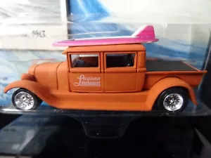 Johnny Lightning 1929 Ford Model A Crew Cab Pickup Surf Rods Laguna Longboards - Picture 1 of 7