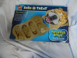 Seek a treat Shuffle Bone Dog IQ puzzle IOB EUC - Picture 1 of 2