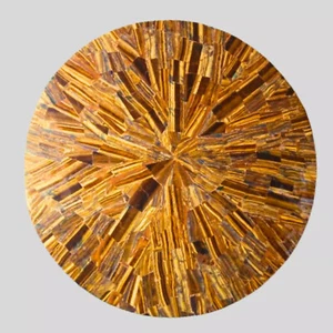 18" Round Yellow Marble Coffee Table Handmade Luxury Outdoor & Indoor Furniture - Picture 1 of 8
