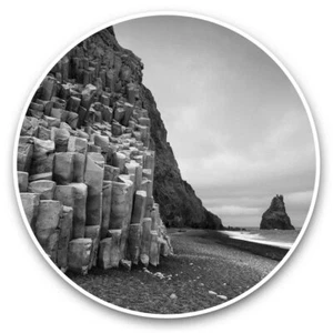 2 x autocollants vinyle 7,5 cm (cw) - plage noire Reynisdrangar Islande #37441 - Photo 1/9
