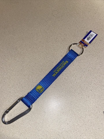 Golden Stare Warriors Licensed Carabiner LANYARD KEY CHAIN 8x1 Stephen Curry Cover