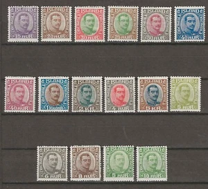 ICELAND 1920 SG 116/131 MINT - Picture 1 of 2