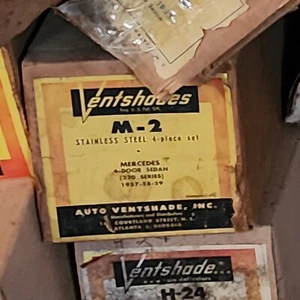  m-2 , 4 piece stainless set, fit mercedes 4dr sedan (220 series) 1957,58,59 - Picture 1 of 1