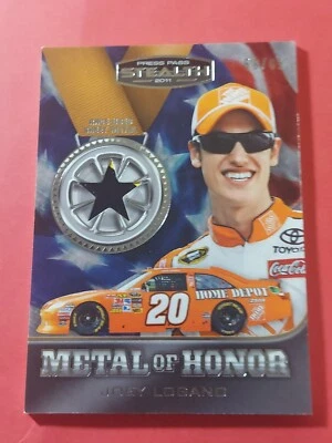 2011 Press Pass Stealth Metal of Honor Silver Star, #MHJL Joey Logano, /65 - Image 1 of 3