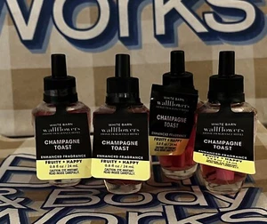 4 Bath & Body Works CHAMPAGNE TOAST Home Fragrance Wallflowers Refills - Picture 1 of 1