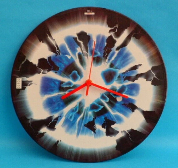 DEF LEPPARD CLOCK Upcycled Vinyl Record Picture Disc LEPX 9 SN12P56  12" wall - Image 1 of 4