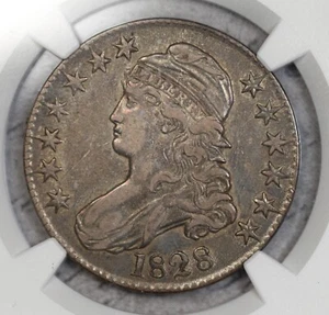 1828 Capped Bust Half Dollar NGC SS30 Curl Base 2 No Knob O-105 R5! #9DDY - Bild 1 von 3