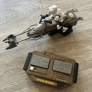Star Wars Speederbike Air Hogs Remote Control Lights Sounds 2015 Spin Master Ltd - Picture 1 of 6