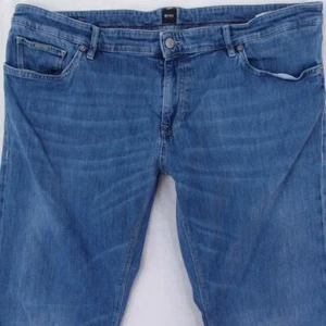 Mens HUGO BOSS MAINE Stretch Straight Blue Jeans W40 L32 - Picture 1 of 7