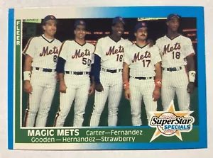 1987 Fleer Glossy #629 Magic Mets Super Star Special - Bild 1 von 2