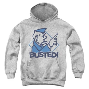 Monopoly Kids Hoodie Busted Athletic Heather Hoody - Picture 1 of 1