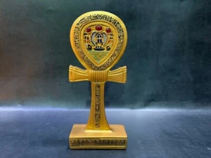 Gorgeous Gold Egyptian ANKH (key of life) with the scarab for protection - Bild 1 von 5