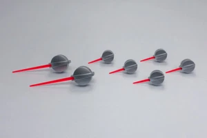 7 RED SILVER Speedometer Gauge Cluster Needles 2003-2006 GMC Silverado Sierra - Picture 1 of 2