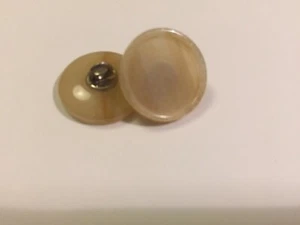 12pcs/ 1doz- 28L/ 18mm Corozo shank button/ color natural/ ivory for clothing - Picture 1 of 1