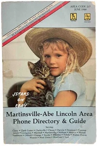 1988 MARTINSVILLE, IL, ILLINOIS CONSOLIDATED TELEPHONE DIRECTORY PHONE BOOK - Picture 1 of 5