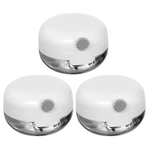 Contenitore scatola maschera labbra 3 pezzi con coperchio mini barattoli coperchi contenitori viaggio bambino - Foto 1 di 12