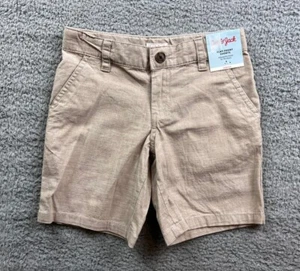 Cat & Jack Boy's Size 6 Flat Front Chino Shorts Beige - Picture 1 of 8
