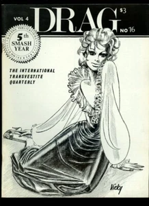 Vintage Drag Magazine-1974-Vol 4 #16 -Cross dressing, LGBTQ, Transvestite - Picture 1 of 2