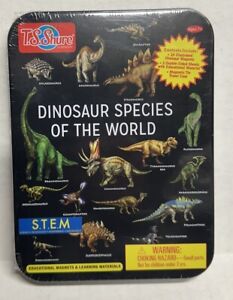 T.S. SHURE Bendon Dinosaur Species Of The World  Educational Magnets Tin, STEM N