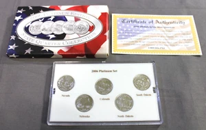 2006  Platinum Edition ~ State Quarter Collection ~ In Box W/ COA ~ U.S Currency - Picture 1 of 7