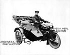 Indian Side-Car Touring 1909 Motorcycle Factory Press Photo Photograph