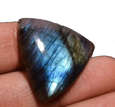  AAA+ Quality 100% Natural Blue Labradorite Oval Shape Cabochon Loose Gemstone  - Image 1 of 3