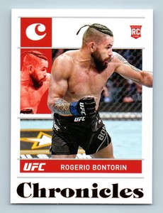 2022 UFC Panini Chronicles Rogerio Bontorin RC Bronze Parallel #95