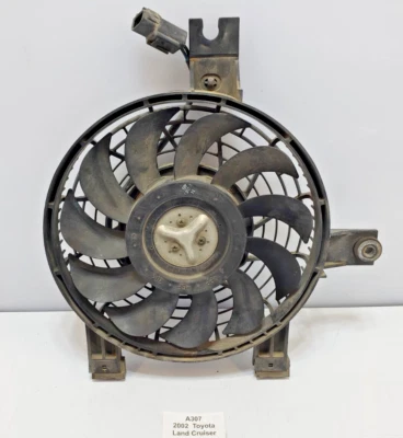 ✅ 98-02 OEM Toyota Land Cruiser J100 condensador ventilador de refrigeración cubierta hoja radiador Foto 1 de 4