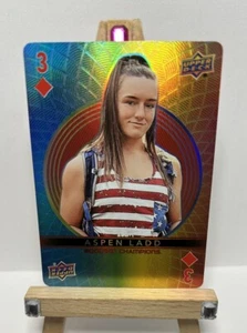 ASPEN LADD 2022 Upper Deck Goodwin Champions Playing Cards - 3 Diamonds - Picture 1 of 6