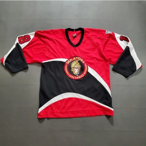 Vintage Ontario Senators Hockey Jersey Mens Large Red CCM Senators Jersey Canada Cover